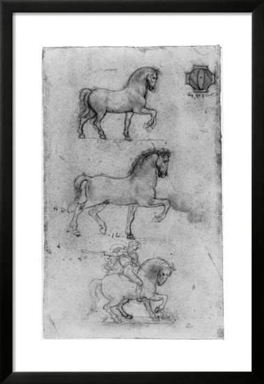Studies For The Trivulzio Monument C1508 Giclee Print Leonardo Da