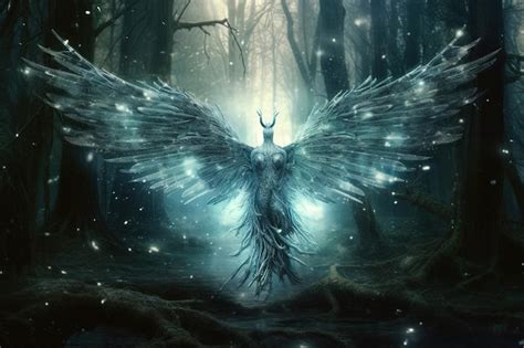 Premium Ai Image In Enchanted Forest A Mystical Creature Known As The