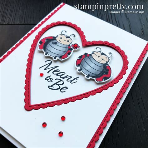 Little Ladybugs Are Meant To Be In 2020 Stampin Up Valentine Cards