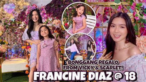 Francine Diaz 18th Birthday ️ Fairytale Celebration Surprise From Vicky And Scarlet Snow Youtube