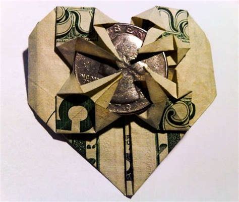 Dollar Bill Origami Heart Dollar Bill Origami Dollar Bill Ideas