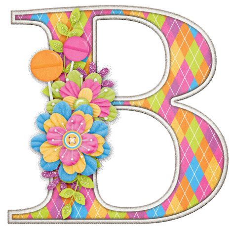 alfabeto letras mayúsculas adornadas con flores