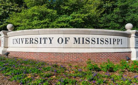 Entrance To The University Of Mississippi Editorial Photo Image Of