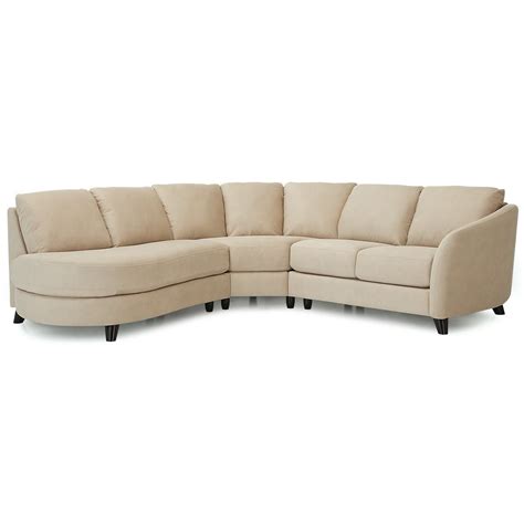 Palliser Alula Sectional Sofa With Corner Curve And Left Arm Facing