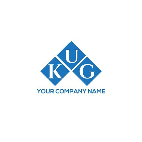 Kug Letter Logo Design On White Background Kug Creative Initials