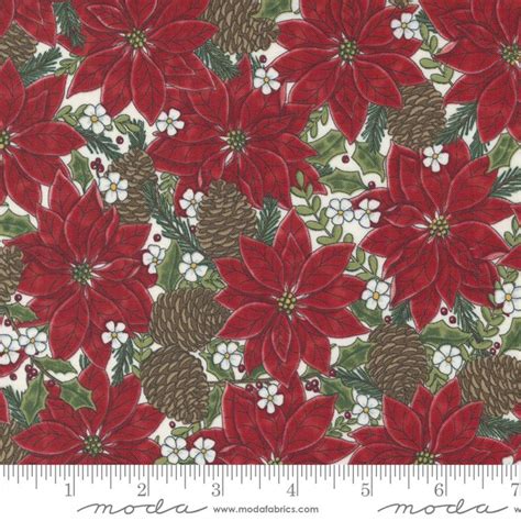 Holly Berry Tree Farm White Christmas Fabric By Deb Strain For Moda