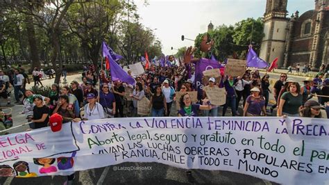 8 De Marzo México Más De Mil Mujeres Marcharon Con Pan Y Rosas Este 8m