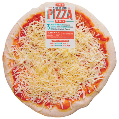 H E B Made Fresh In Store Parmesan 4 Cheese Pizza Shop Pizza At H E B