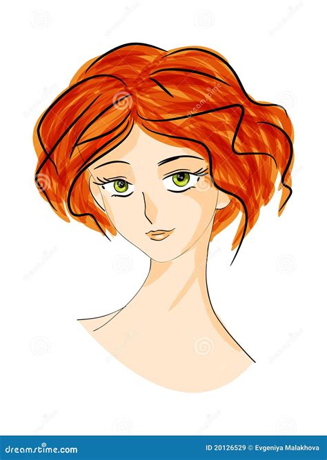 Redhead Stock Vector Illustration Of Lady Attractive 20126529