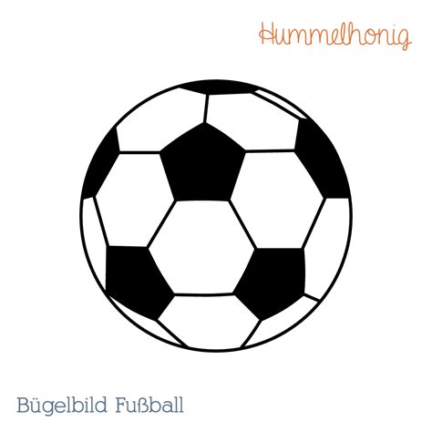 Fußball m (genitive fußballs or fußballes, plural fußbälle). Bügelbild Fußball - Hummelhonig
