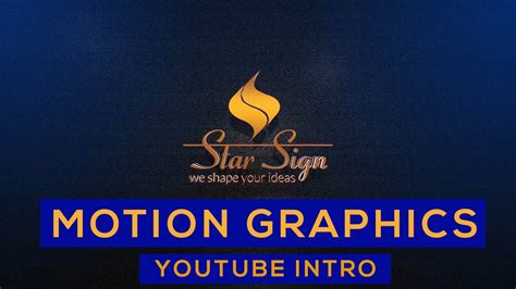Motion Graphics Youtube Intro After Effect Youtube