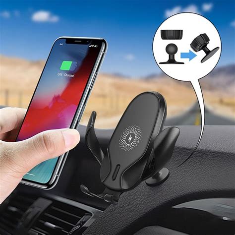 10w Car Wireless Charger Holder For Phone In Car Air Vent Clip Mount