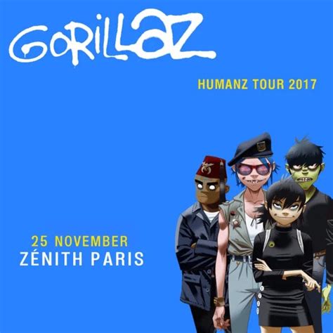 Tube Gorillaz 2017 11 25 Paris Fr Fmflac