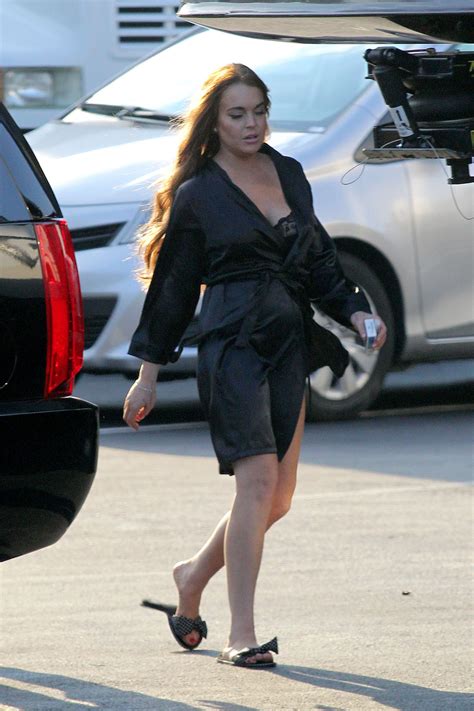 Lindsay Lohan On The Set Of Scary Movie 5 In Atlanta