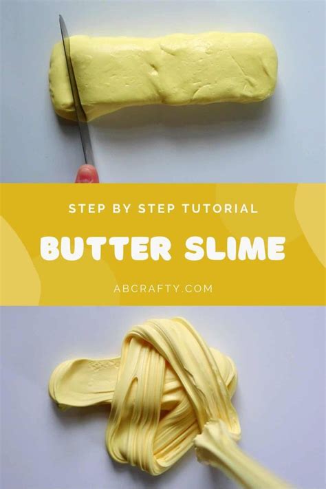 Butter Slime How To Easily Make Butter Slime Ab Crafty Butter