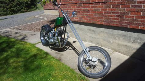 I am the 2nd owner and have had this motorcycle since the early 1970s! Triumph old school chopper 1968 T120 650 Engine long rigid ...