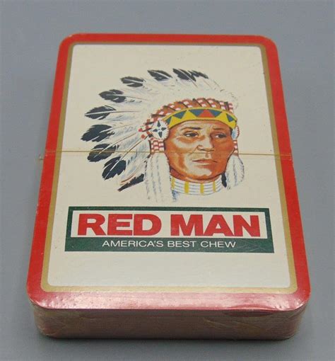 Red Man Chew Playing Cards Sealed Chief Tobacco