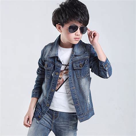 Spring Denim Boys Jacket Blue Boy Outerwear 2018 Fashion Casual Kids