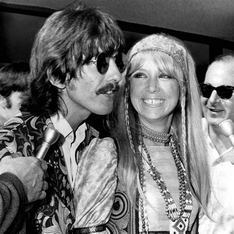 George Harrison With His Wife Patti Boyd Patti Harrison Returning To