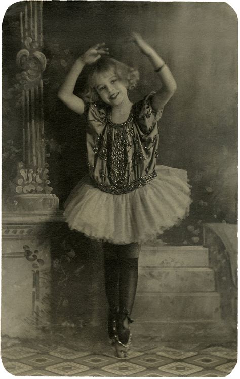 Vintage Ballerina Girl Photo Download The Graphics Fairy