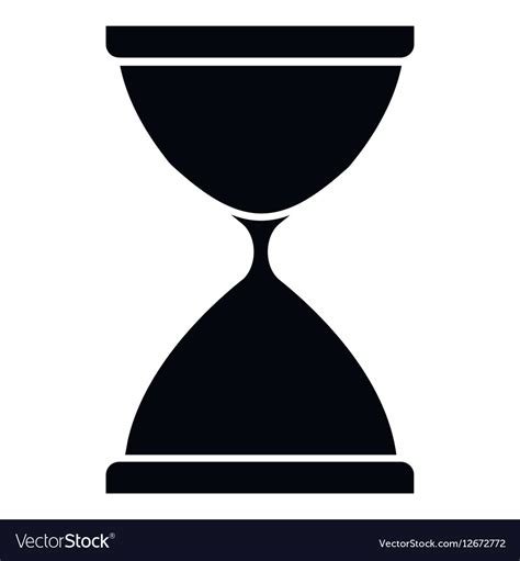 Sandglass Icon Simple Style Royalty Free Vector Image
