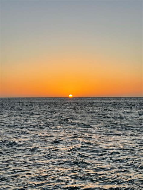 Photo Of Seascape During Sunset · Free Stock Photo