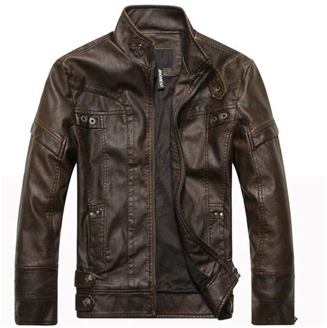 Nuovo arriva il marchio di uomini giacca di pelle moto giacche di pelle da uomo jaqueta de couro ...
