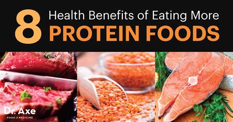 8 Health Benefits Of Eating More Protein Foods Dr Axe