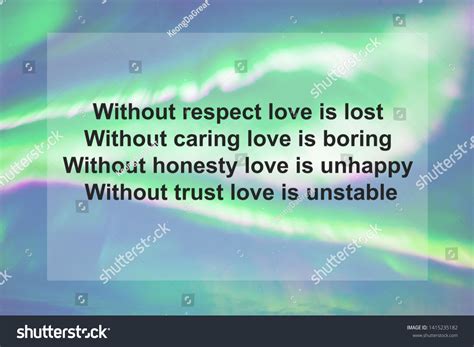 Motivational Quotes Without Respect Love Lost Stock Photo 1415235182