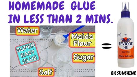 How To Make Glue At Home Diy Homemade Glue Homemade Fevicol Glue