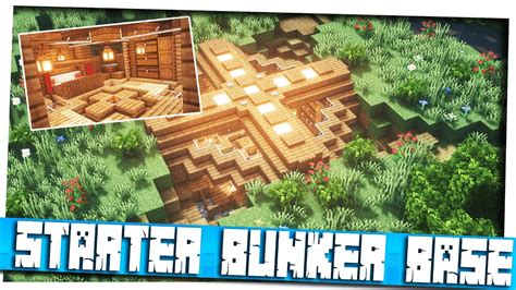 Minecraft Starter Bunker Base ｜minecraft How To Build｜timelapse