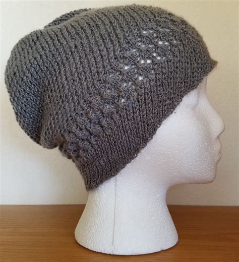Kelsey Lace and Spiral Knit Hat Pattern | AllFreeKnitting.com