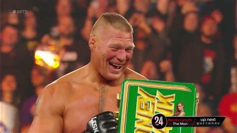Brock Lesnar Wins The Mitb Match Youtube