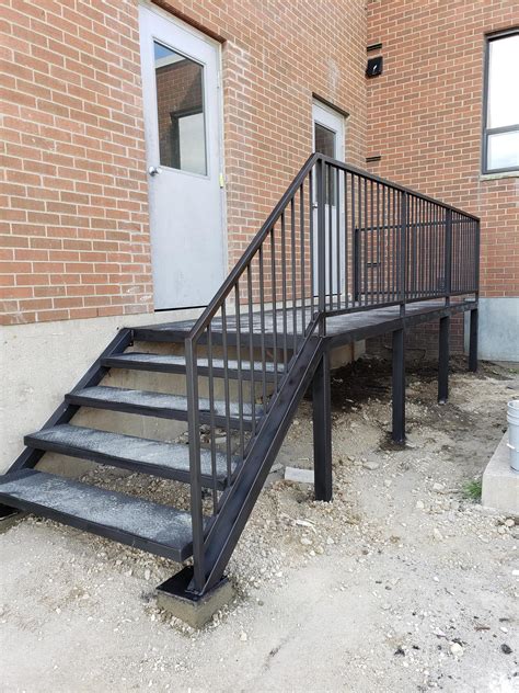 Industrial Commercial Metal Stairs In Toronto Fire Escape Stairs