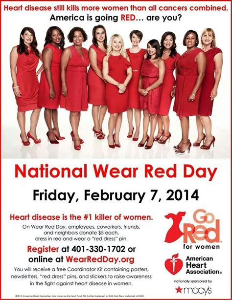 National Wear Red Day 2014 Red Day Go