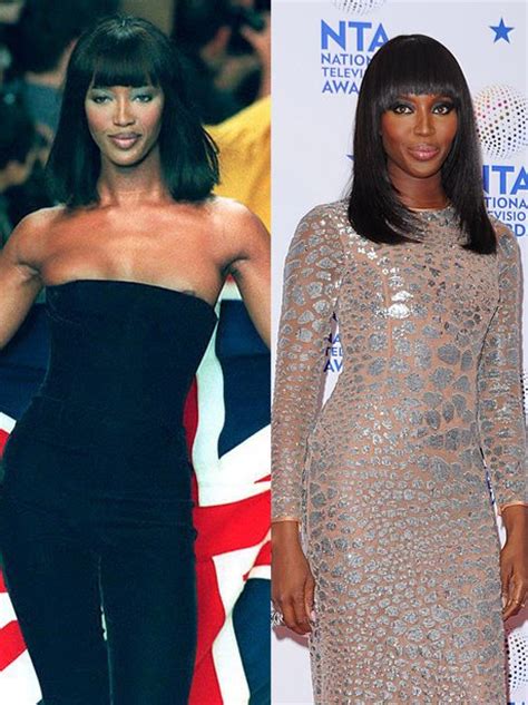 naomi campbell 90s supermodels then and now heart