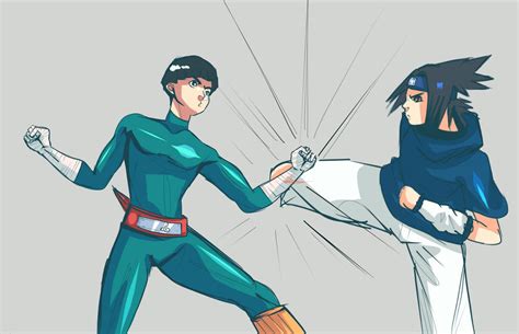 Rock Lee Vs Sasuke Uchiha By Izzy2 Draw On Deviantart