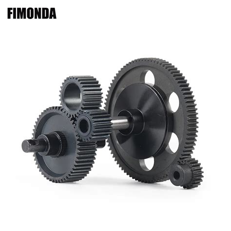 Rc Car Transmission All Metal Internal Gears Set With Motor Gear For 1