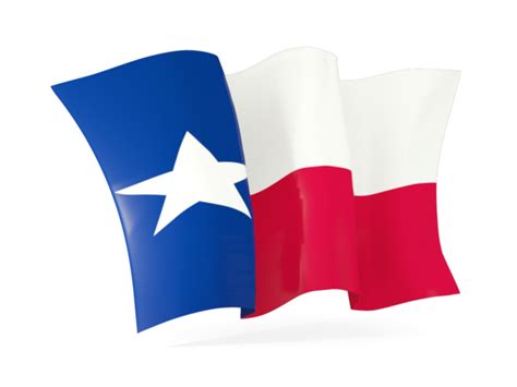 Waving Flag Illustration Of Flag Of Texas