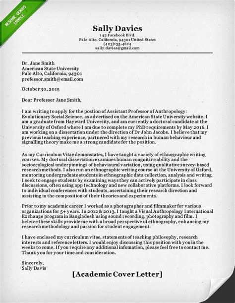 Humanities and social sciences letters may extend up to two pages. College Adjunct Cover Letter. Paralegal Instructor Cover ...