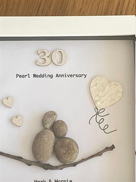 Pearl Wedding Anniversary Th Wedding Anniversary Gift Etsy UK