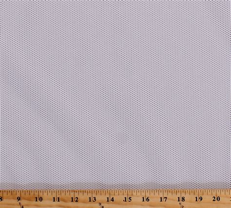 60 White Athletic Mesh Polyester Fabric By The Yard 9189h 8m