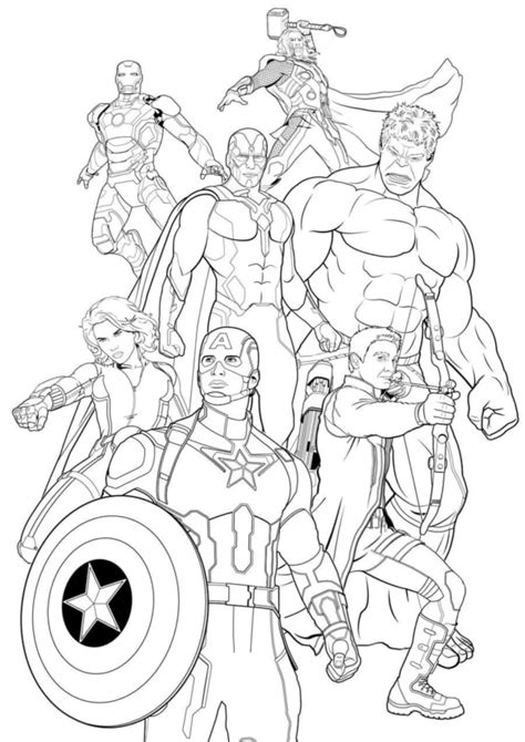 Avengers Da Colorare Disegni Da Colorare Disegni Libri Da Colorare