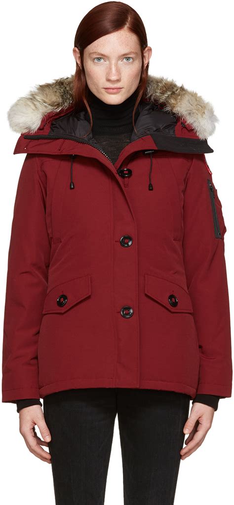 Canada Goose Red Down Montebello Parka Ssense Uk