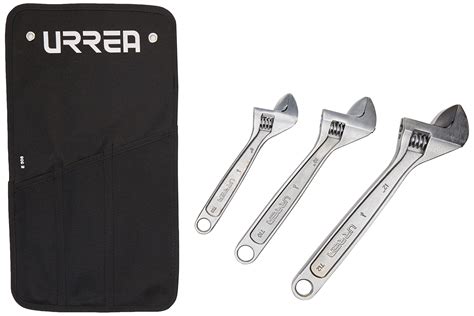 Urrea Adjustable Wrench Set 3 Piece 8 10 12 Professional Grade