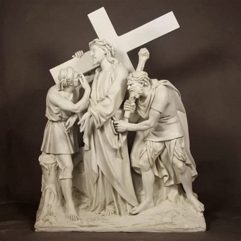 Fourteen Stations Of The Cross Statuary Of The Way Of The Cross