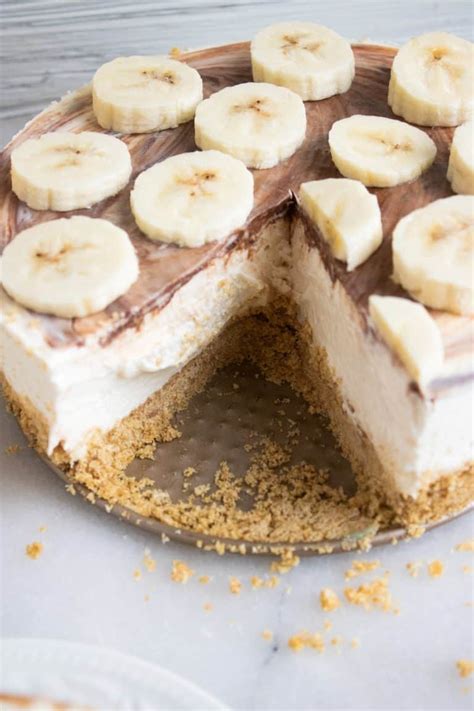 No Bake Nutella Cheesecake With Banana Sweet Pea S Kitchen