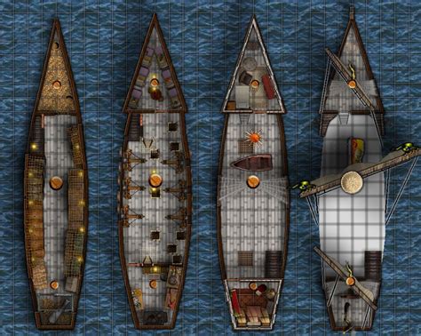 Ship Map With Ballista 2 This Is The Last One I Did With A Bleached