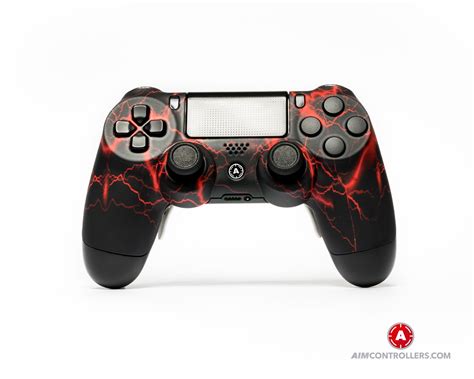 Buy Aimcontrollers Custom Dualshock 4 Aim Storm Red With 4 Paddles