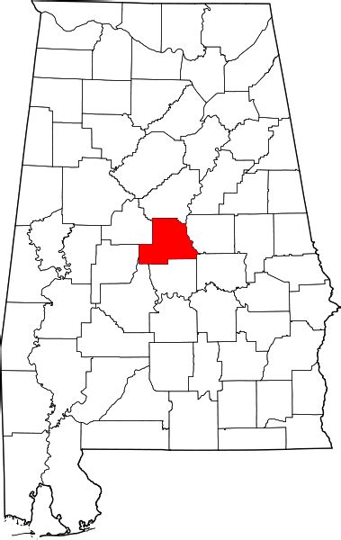 Filemap Of Alabama Highlighting Chilton Countysvg